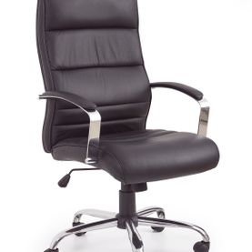 Vadītāja krēsls - ādas, melnā krāsā - TEKSAS